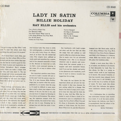 Billie Holiday / ビリー・ホリデイ / Lady In Satin (CS 8048)
