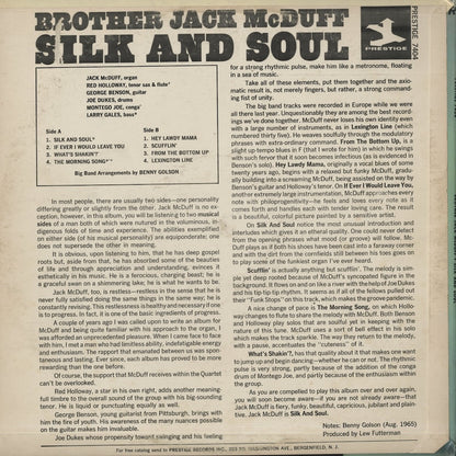 Brother Jack McDuff / ブラザー・ジャック・マクダフ / Silk And Soul (PRST7404)
