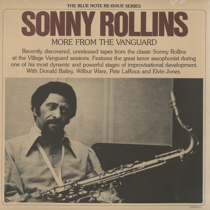 Sonny Rollins / ソニー・ロリンズ / More From The Vanguard - 2LP (BN-LA475-H2)