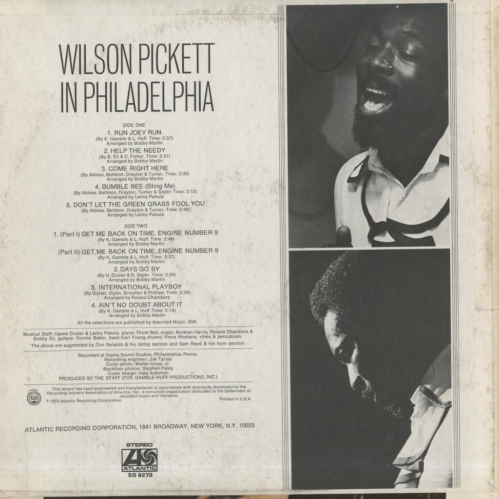 Wilson Pickett / ウィルソン・ピケット / In Philadelphia (SD8270)