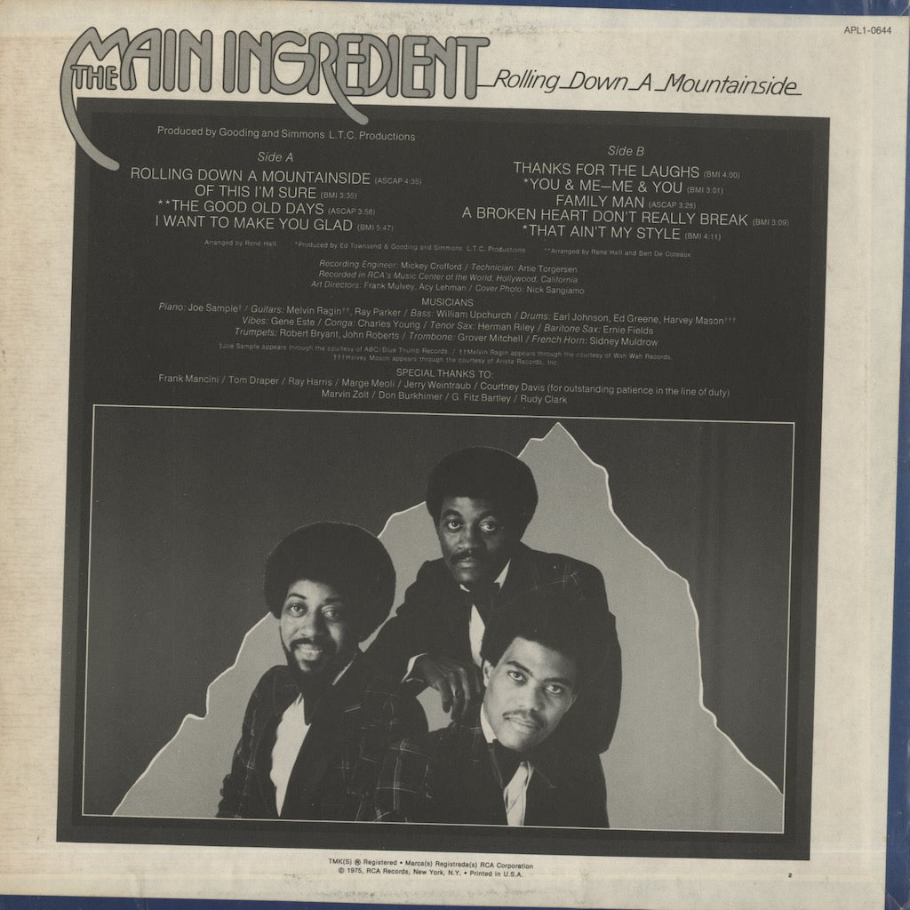 The Main Ingredient / メイン・イングリディエント / Rolling Down A Mountainside (APL1-0644)