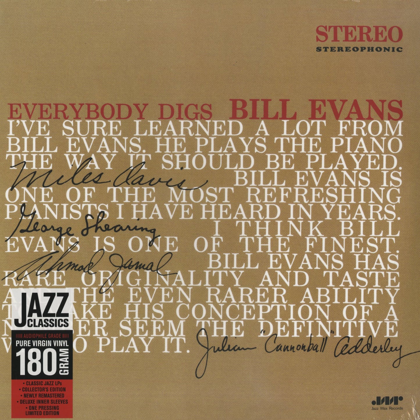 Bill Evans / ビル・エヴァンス / Everybody Digs (180g)
