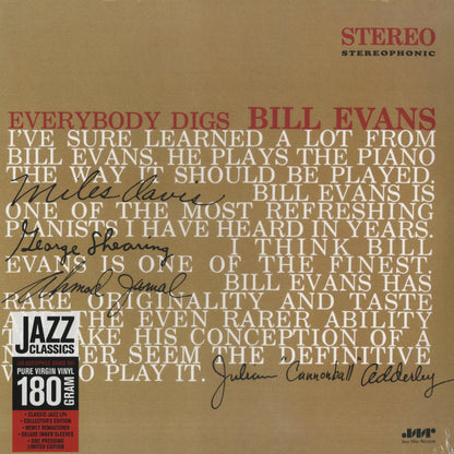 Bill Evans / ビル・エヴァンス / Everybody Digs (180g)