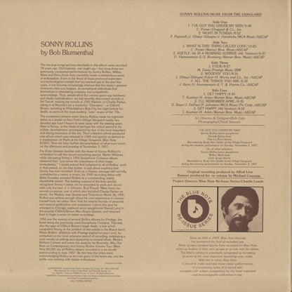 Sonny Rollins / ソニー・ロリンズ / More From The Vanguard - 2LP (BN-LA475-H2)