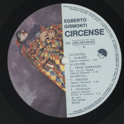 Egberto Gismonti – Circense (31C 064.422.861D) LP 1980 BRA EMI | 中古LP