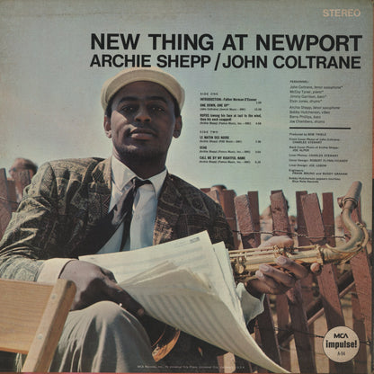 John Coltrane / Archie Shepp - New Thing At Newport (MCA 29019) LP 1980 US Impulse-MCA｜中古LP