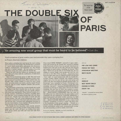 The Double Six Of Paris / ダブル・シックス・オブ・パリ / Incredible Jazz Vocals By Europe's Coolest Combo (ST10259)