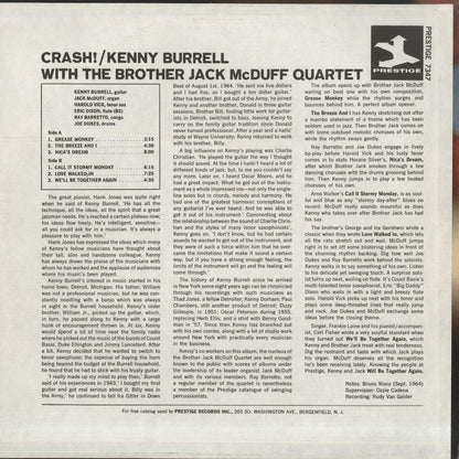 Kenny Burrell / ケニー・バレル / Crash! (PR7347)