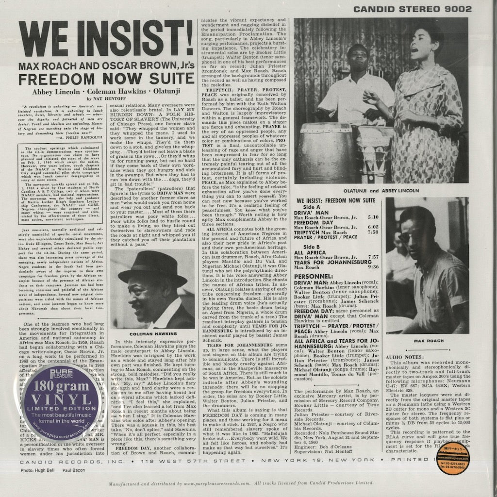 Max Roach / マックス・ローチ / We Insist! -180g (CJS9002)