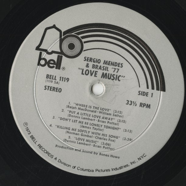 Sergio Mendes – Love Music (Bell 1119) LP 1973 US Bell | 中古LP