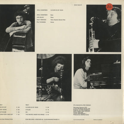 Arild Andersen / アリルド・アンデルセン /  Clouds In My Head (ECM 1059 ST)