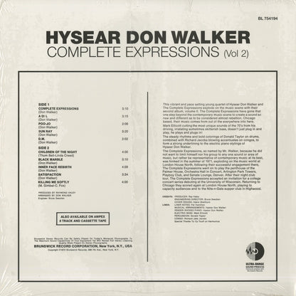 Hysear Don Walker  / ハイゼア・ドン・ウォーカー / Complete Expressions (Vol.2)