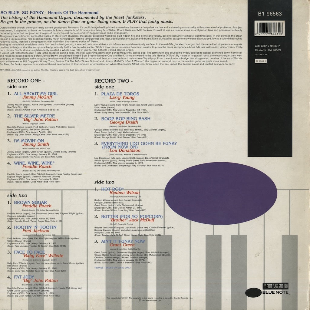 V.A./ So Blue So Funky - Heroes of Hammond -2LP (B1 96563)
