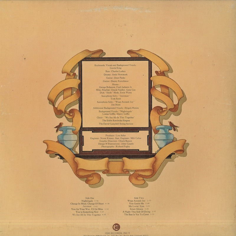 Carole King / キャロル・キング / Wrap Around Joy (SP77024)