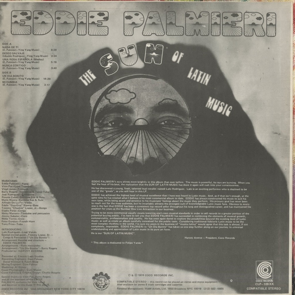 Eddie Palmieri / エディ・パルミエリ / The Sun Of Latin Music (CLP 109XX)