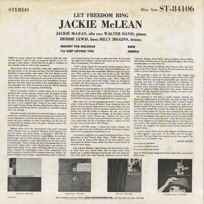 Jackie McLean / ジャッキー・マクリーン / Let Freedom Ring (GXK8038)