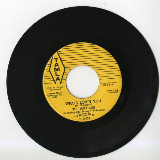 The Miracles - Shop Around / Who's Lovin You (H-55518) 1960 US Tamla｜中古7inch
