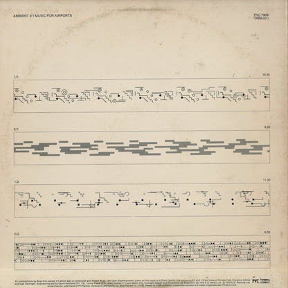 Brian Eno / ブライアン・イーノ / Ambiant 1 Music For Airports (PVC7908)