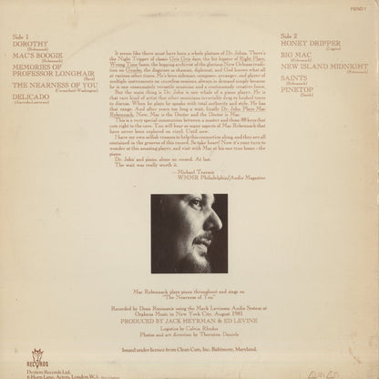 Dr. John / ドクター・ジョン / Plays Mac Rebennack (FIEND1)