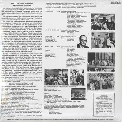 The Southern University Jazz Ensemble / Goes To Africa With Love -2LP (NA5244)