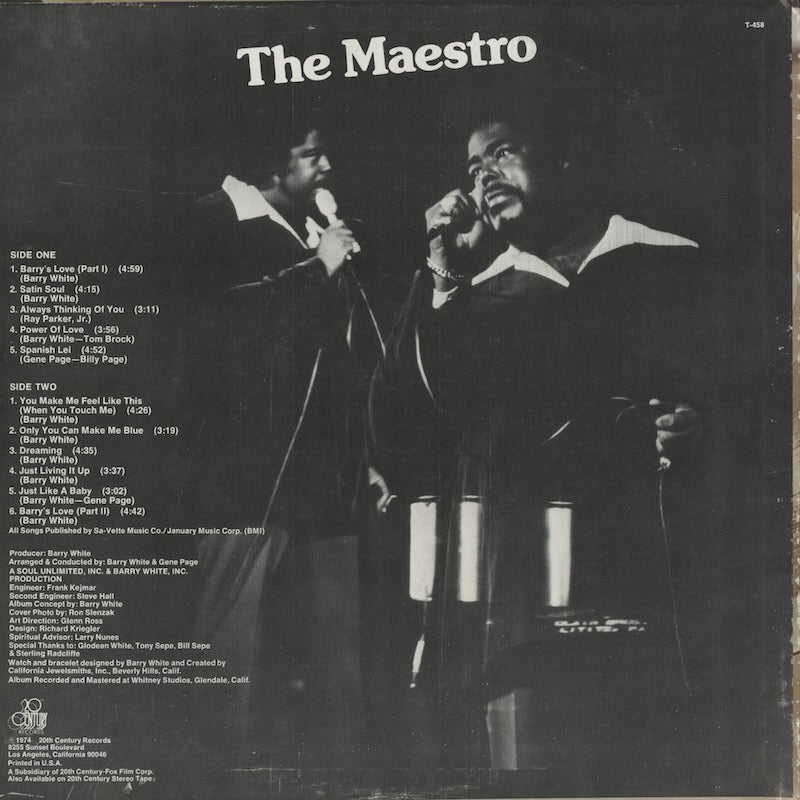 The Love Unlimited Orchestra / ラヴ・アンリミテッド・オーケストラ / White Gold (T-458)