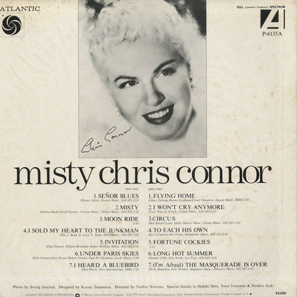 Chris Connor / クリス・コナー / Misty (P-6135A)