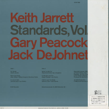 Keith Jarrett / キース・ジャレット / Standards,Vol.2 (25MJ3475)