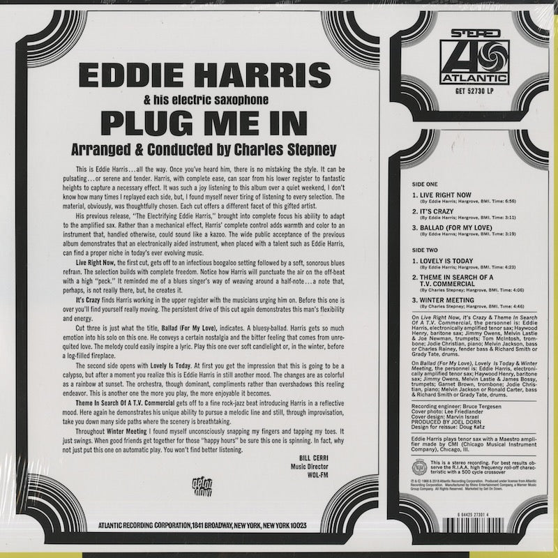 Eddie Harris – Plug Me In (GET52730) 2018 US Get On Down | 新品LP