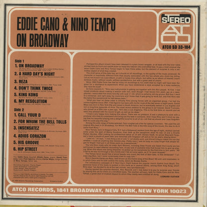 Eddie Cano & Nino Tempo / エディ・カノ　ニノ・テンポ / On Broadway (SD33-184) STEREO