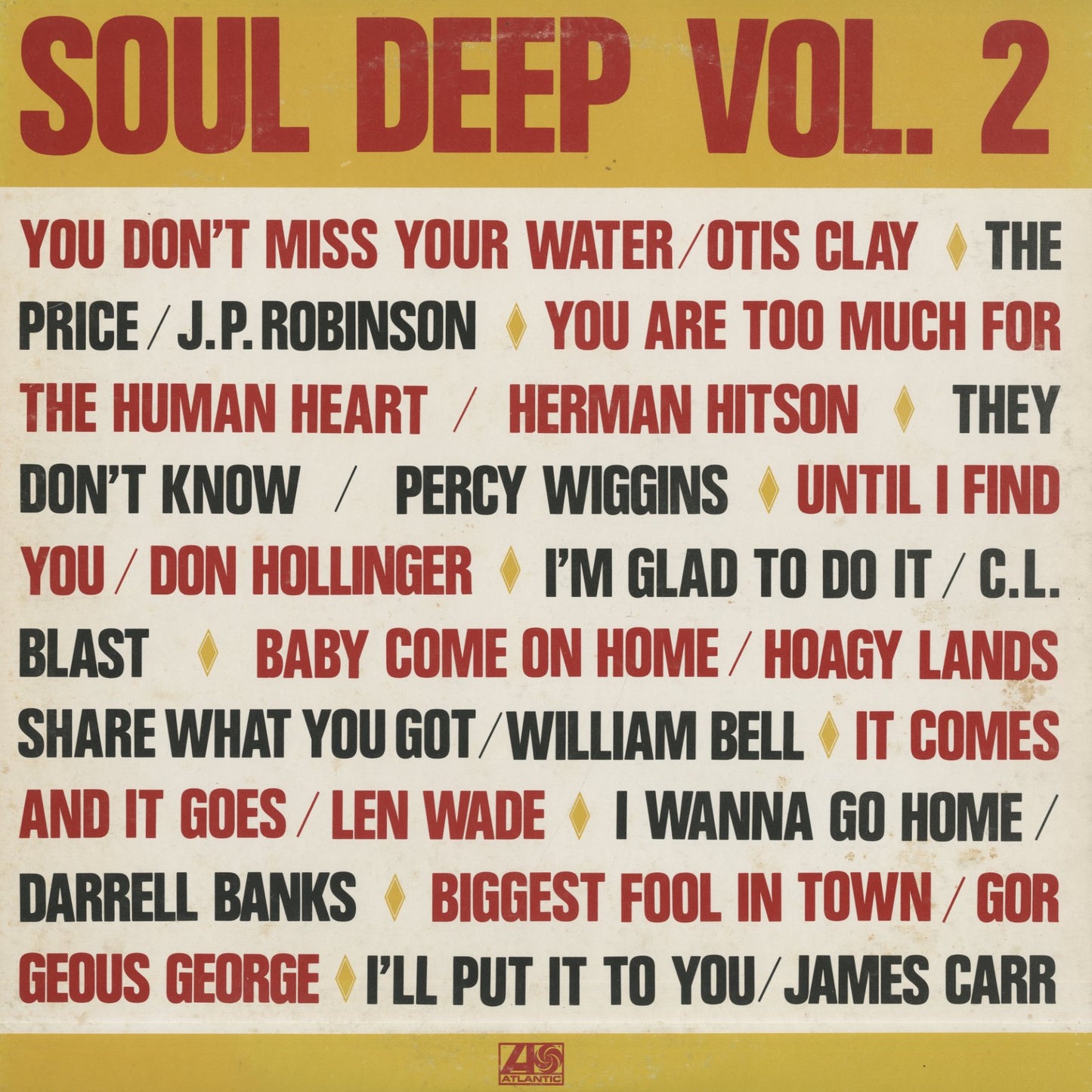 V.A./ Soul Deep Vol.2 / Otis Clay, Herman Hitson etc (P-6171A)