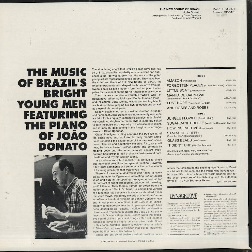 Joao Donato / ジョアン・ドナート / The New Sound Of Brazil (LPM 3473)