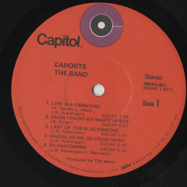 The Band / ザ・バンド / Cahoots (SMAS-651)
