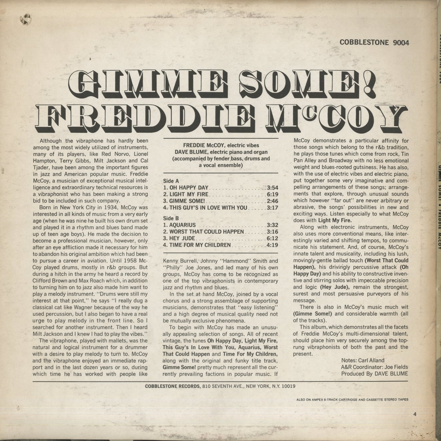 Freddie McCoy / フレディ・マッコイ / Gimme Some! (CST 9004)