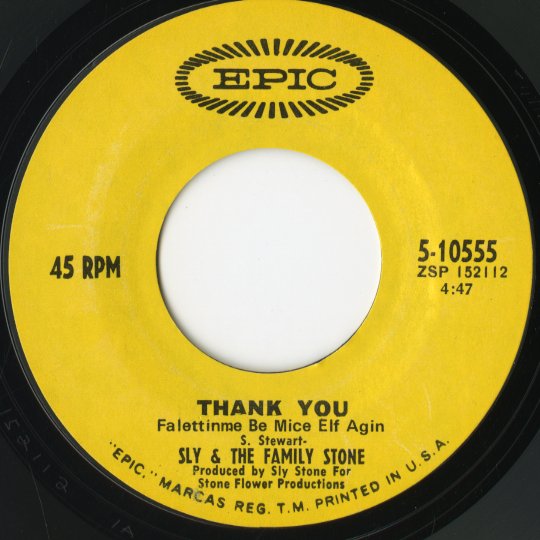 Sly & The Family Stone / スライ＆ザ・ファミリー・ストーン / Thank You / Everybody Is a Star -7 ( 5-10555 )