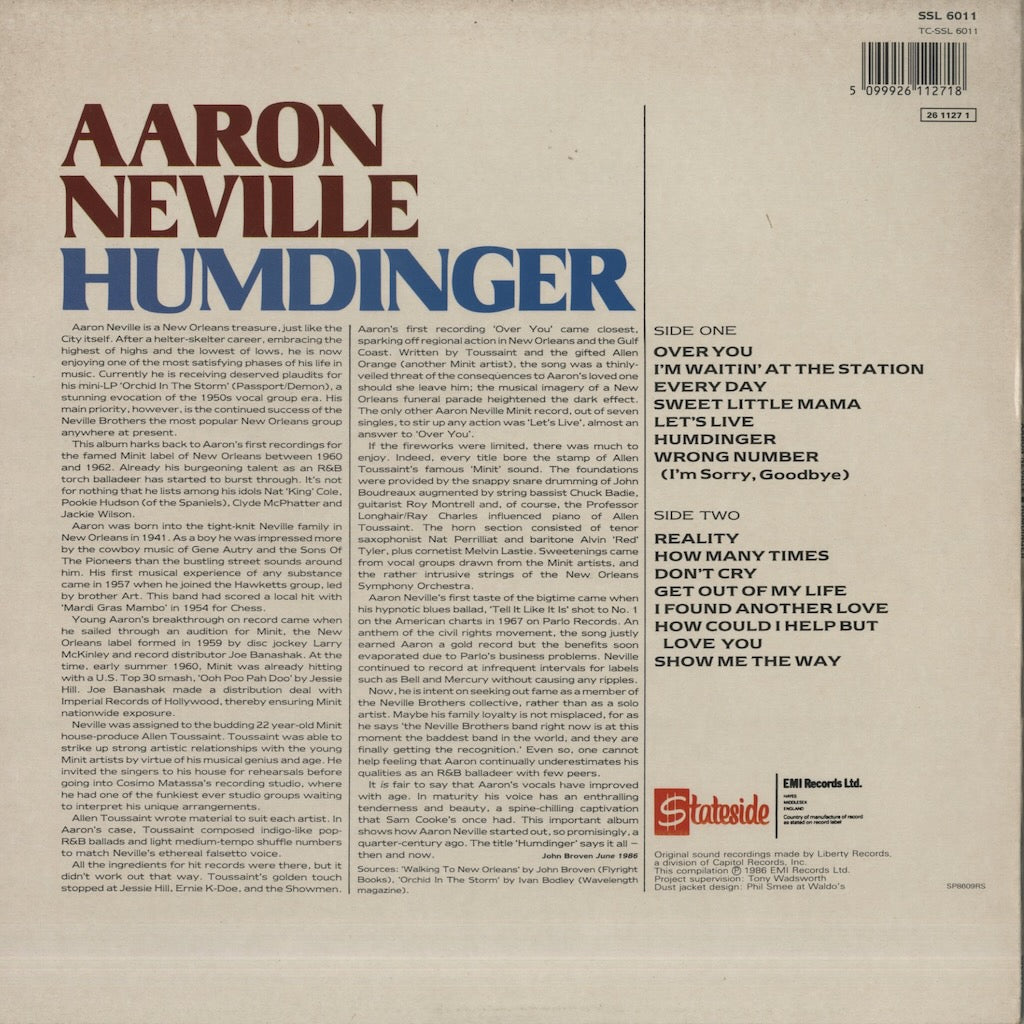 Aaron Neville / アーロン・ネヴィル / Humdinger (SSL6011)