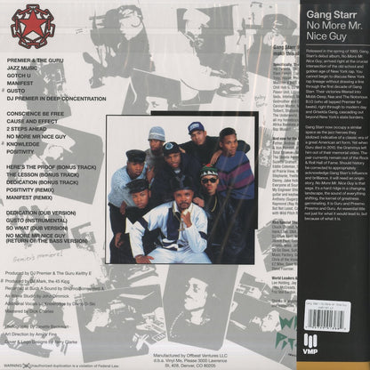 Gang Starr - No More Mr. Nice Guy -2LP (RH059) Vinyl Me, Please.　wild pitch back
