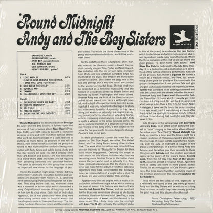 Andy And The Bey Sisters / アンディ・アンド・ザ・ベイ・シスターズ / 'Round Midnight