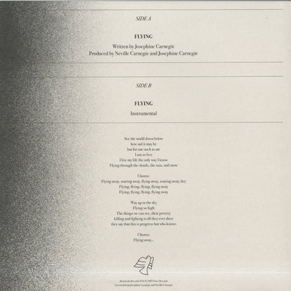 JO – Flying -12" (BK095) 12inch 2025 UK Backatcha Records | 新品12inch
