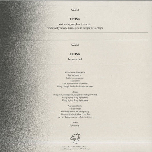 JO – Flying -12" (BK095) 12inch 2025 UK Backatcha Records | 新品12inch