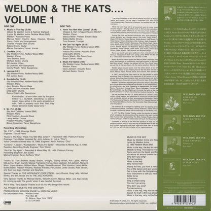 Weldon Irvine - Weldon & The Kats (PLP-7690) 2024 JPN P-VINE｜新品LP ウェルドン・アーヴィン back
