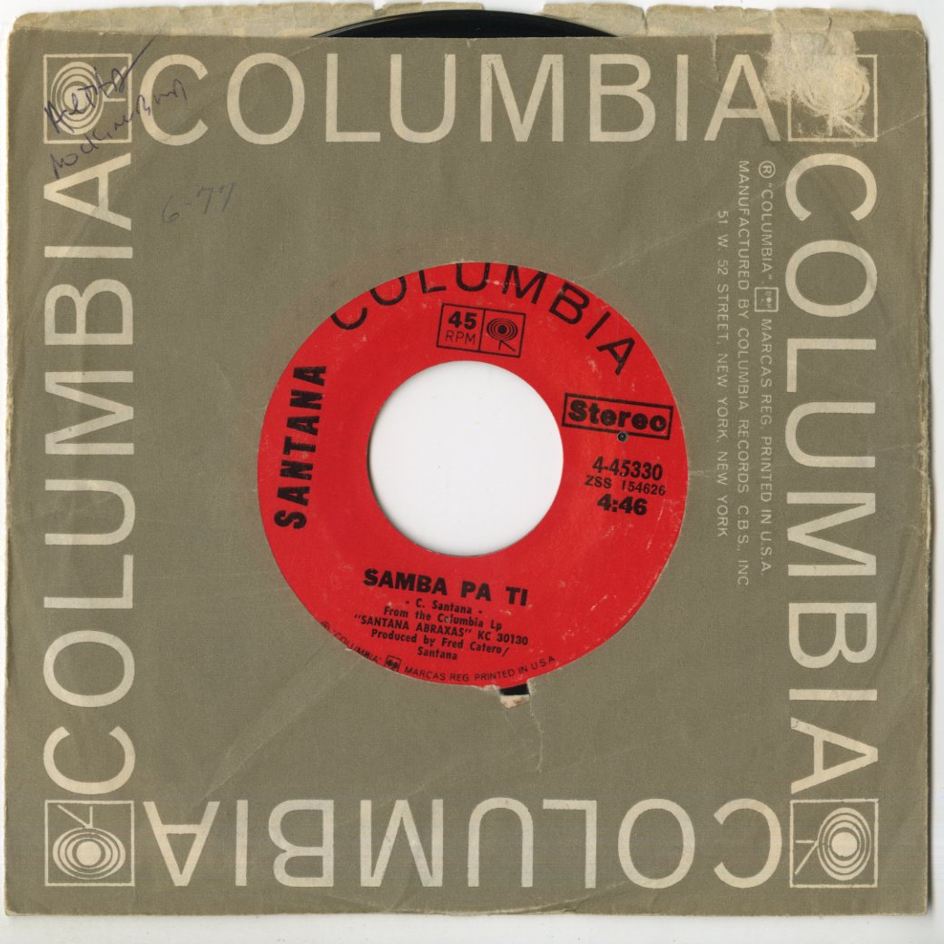 Santana / サンタナ / Oye Como Va / Samba Pa Ti -7 (4-45330)