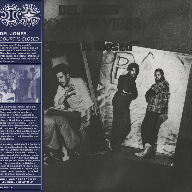 Del Jones / デル・ジョーンズ / Court Is Closed - Positive Vibes -2LP (NA5218)