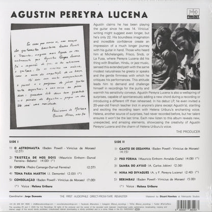 Agustin Pereyra Lucena – Agustin Pereyra Lucena 1970 (FARO242LP) 2024 UK Far Out | 新品LP back