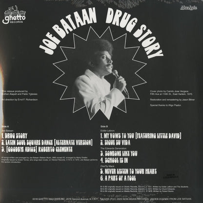 Joe Bataan – Drug Story (NA5235) LP 2024 US Now Again Records | 新品LP back