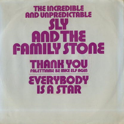Sly & The Family Stone / スライ＆ザ・ファミリー・ストーン / Thank You / Everybody Is a Star -7 ( 5-10555 )