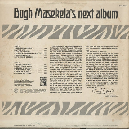 Hugh Masekela / ヒュー・マセケラ / Hugh Masekela's Next Album (E4415)