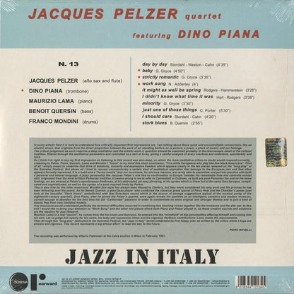 Jacques Pelzer Quartet / ジャック・ペルツァー・カルテット / Jacques Pelzer Quartet (1961) -180g (RW134LP)