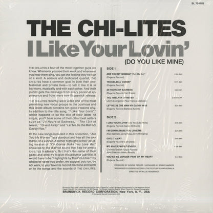 The Chi-Lites / チャイライツ / I Like Your Lovin'