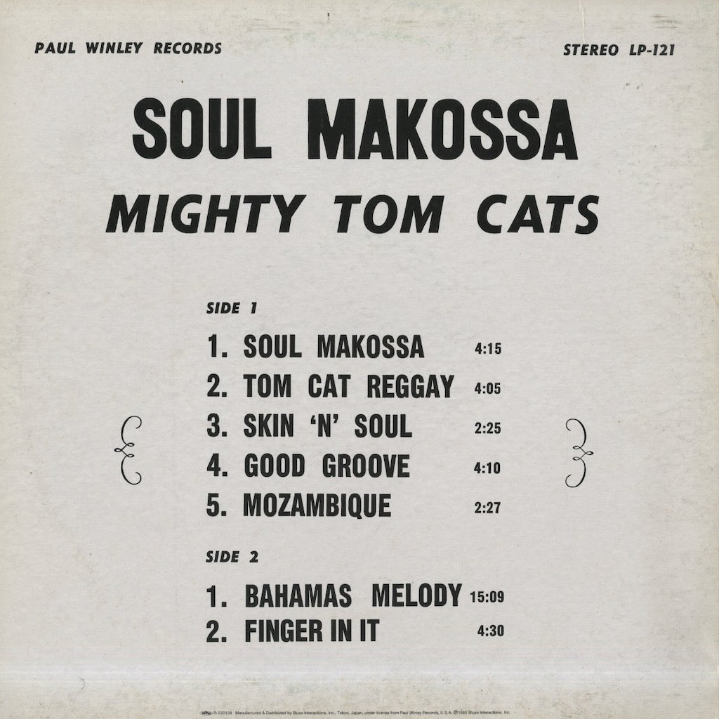 The Mighty Tom Cats / ザ・マイティ・トムキャッツ / Soul Makossa (PLP6801)