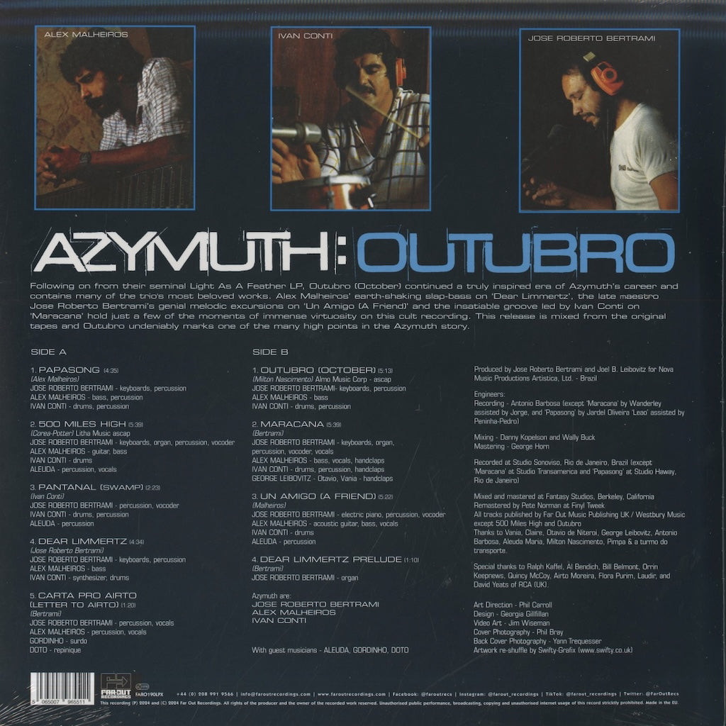Azymuth / アジムス / Outubro (FARO190LPX)